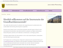 Tablet Screenshot of grundbuch-bw.de